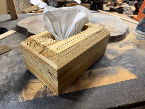 Spalted Maple Tissue Box Holder